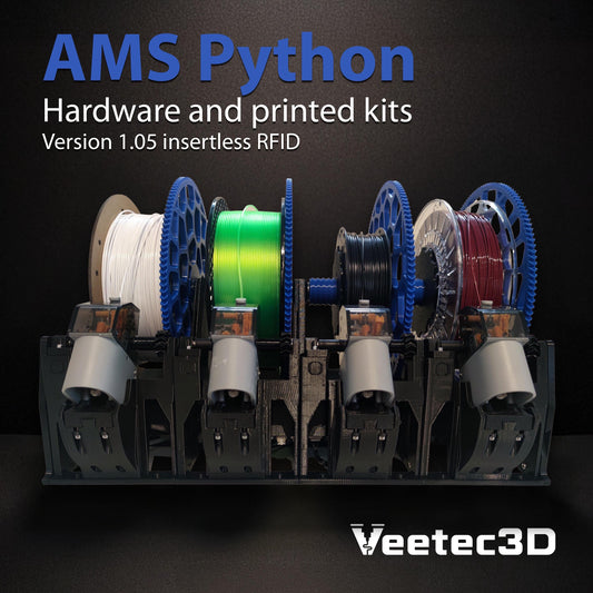AMS Python hardware and printed kits - use most spools with your AMS! Version 1.05